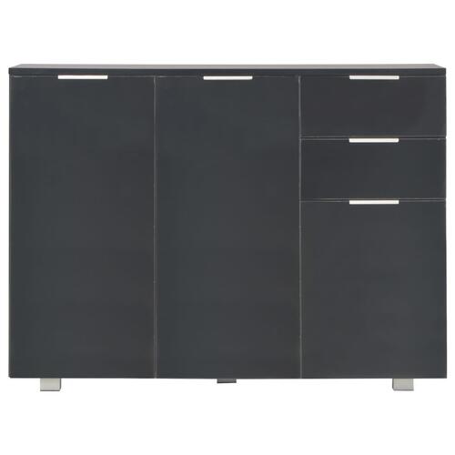 Skænk 107x35x80,5 cm sort højglans