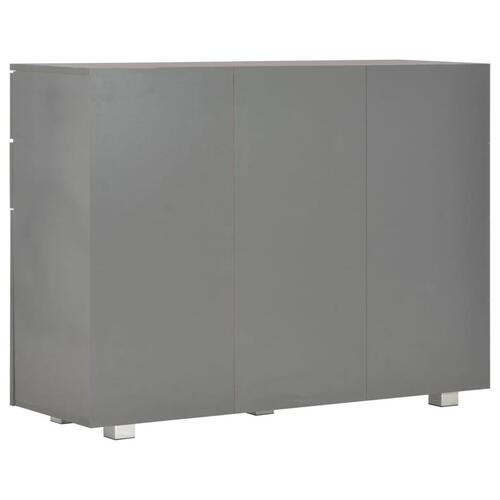 Skænk 107x35x80,5 cm grå højglans