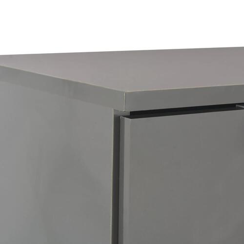 Skænk 107x35x80,5 cm grå højglans