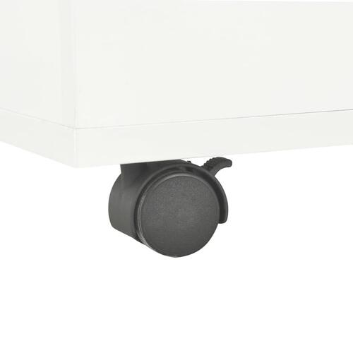 Sofabord 60x60x35 cm konstrueret træ hvid højglans