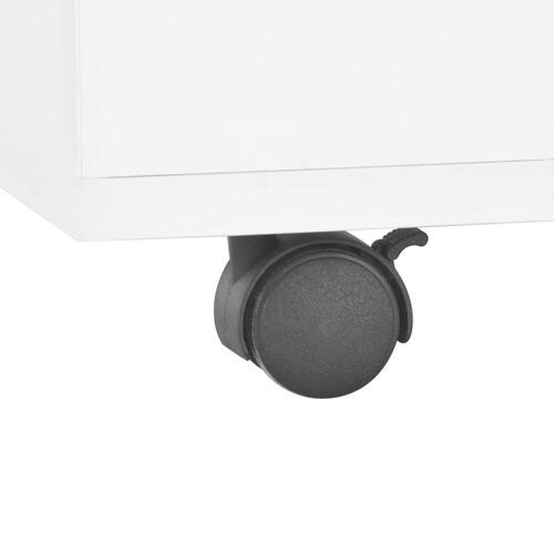 Sofabord 120x60x35 cm hvid højglans