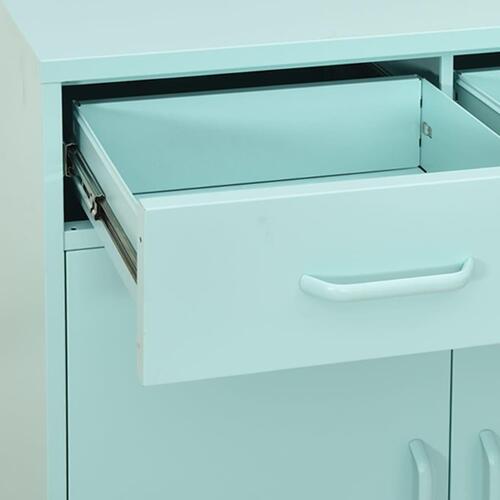 Opbevaringsskab 80x35x101,5 cm stål mintgrøn