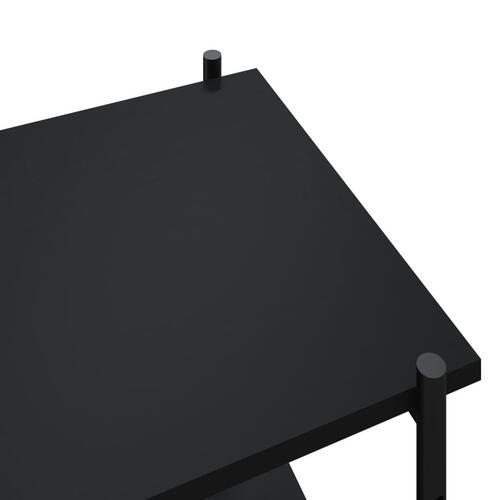 Reol med 3 hylder 80x40x92 cm sort