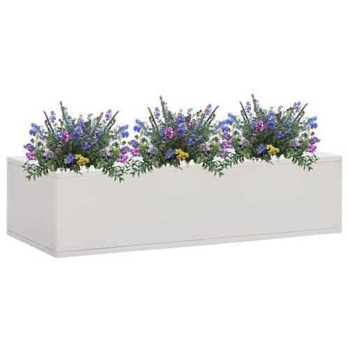Plantekasse til kontor 90x40x23 cm stål lysegrå
