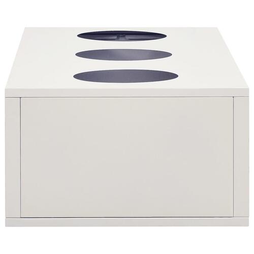 Plantekasse til kontor 90x40x23 cm stål lysegrå