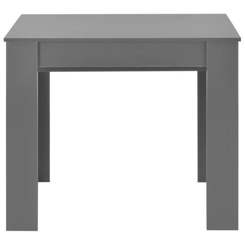 Udvideligt spisebord 175 x 90 x 75 cm grå højglans