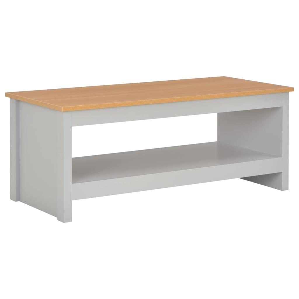 Sofabord 105x47x42 cm grå