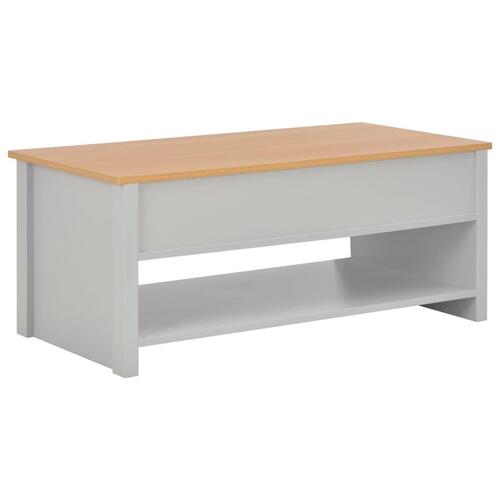 Sofabord 100x50x42 cm grå