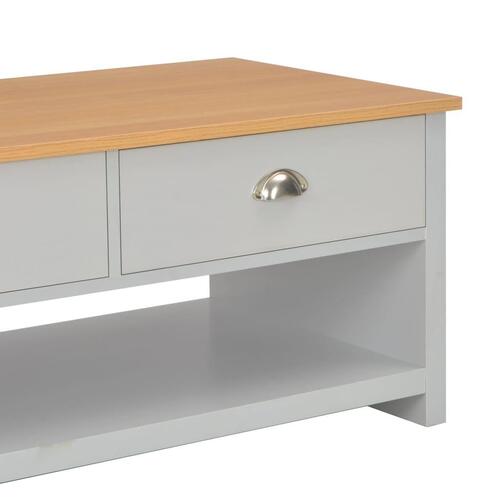 Sofabord 100x50x42 cm grå