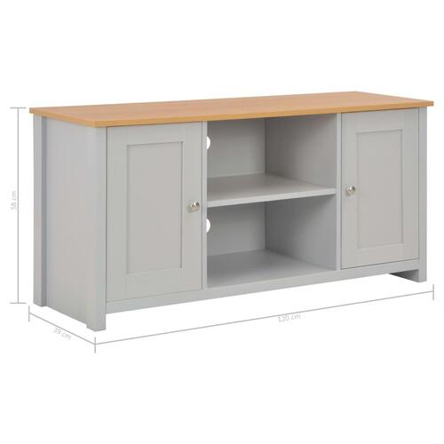 Tv-bord 120x39x58 cm grå