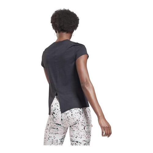 Kortærmet T-shirt til Kvinder Reebok Workout Ready Activchill Sort S
