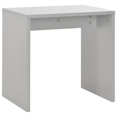 Toiletbord med spejl og skammel 104x45x131 cm grå