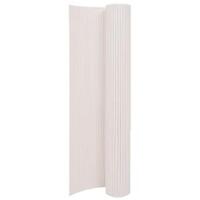 Dobbeltsidet havehegn 90x400 cm hvid