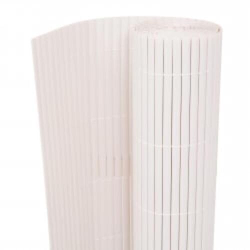 Dobbeltsidet havehegn 90x400 cm hvid