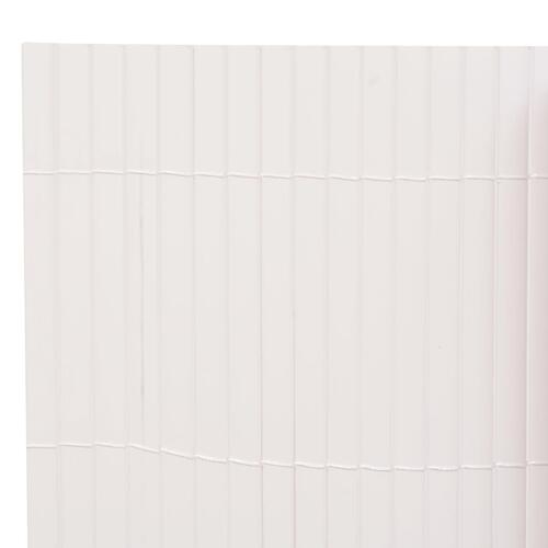 Dobbeltsidet havehegn 90x400 cm hvid