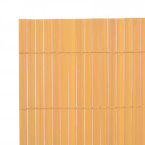 Dobbeltsidet havehegn 90x400 cm gul