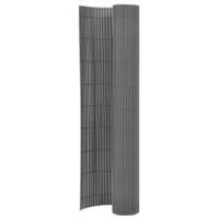 Dobbeltsidet havehegn 90x400 cm grå