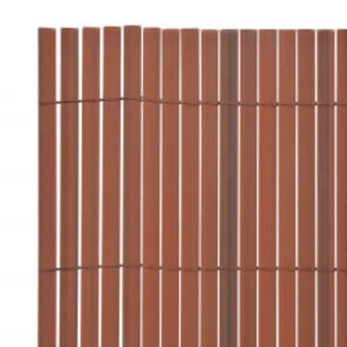 Dobbeltsidet havehegn 110x300 cm brun