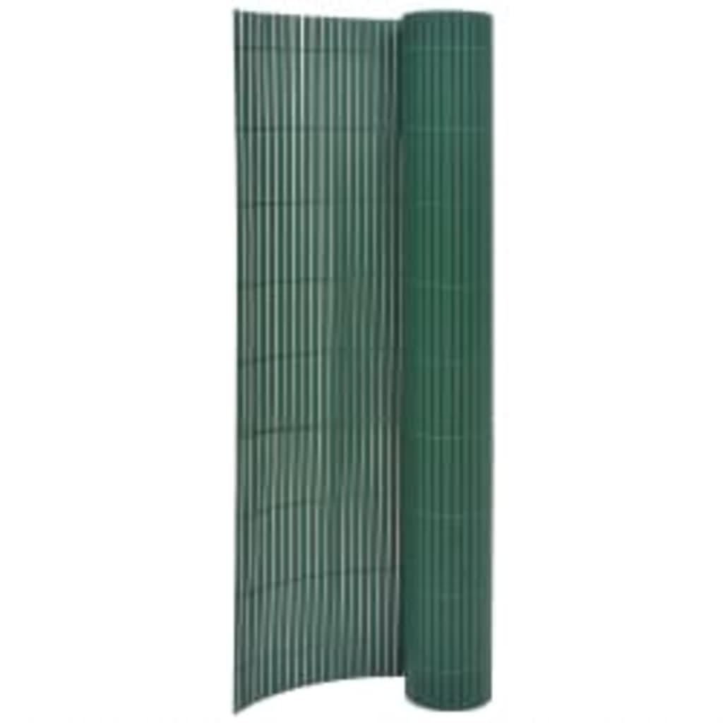 Dobbeltsidet havehegn 110x400 cm grøn