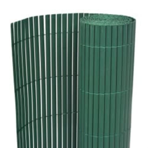 Dobbeltsidet havehegn 110x400 cm grøn