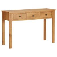 Kosmetikbord 110x40x75 cm massivt egetræ