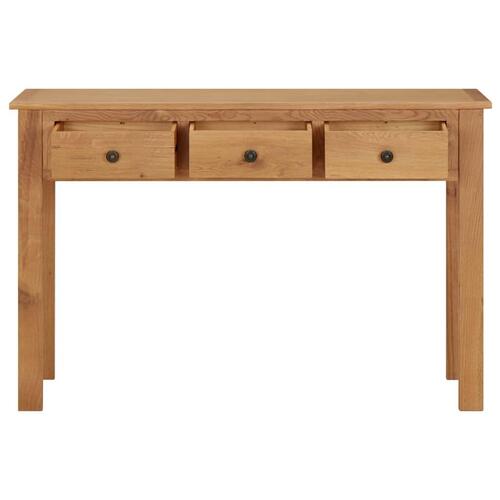 Kosmetikbord 110x40x75 cm massivt egetræ