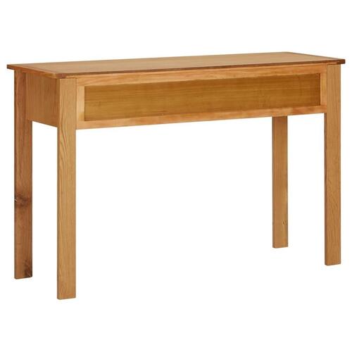 Kosmetikbord 110x40x75 cm massivt egetræ