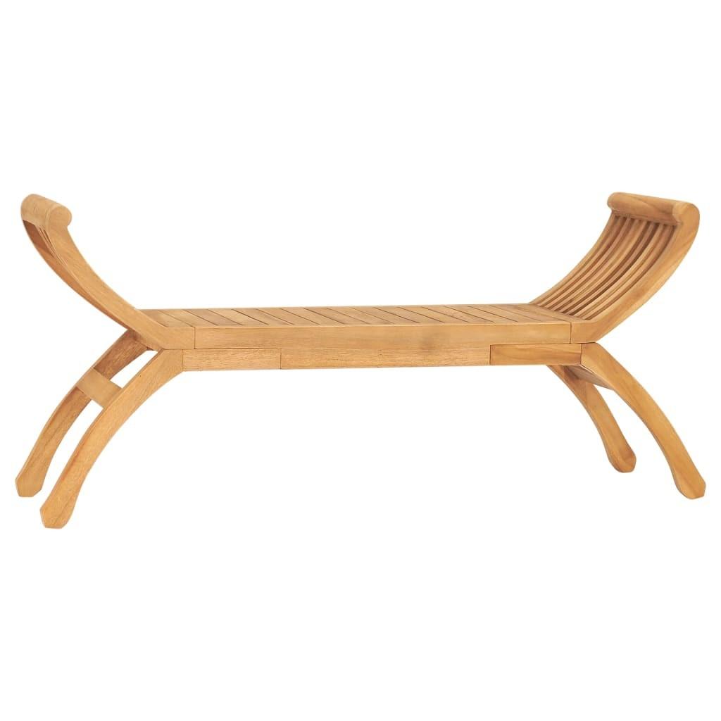 Havebænk 126 cm massivt teaktræ