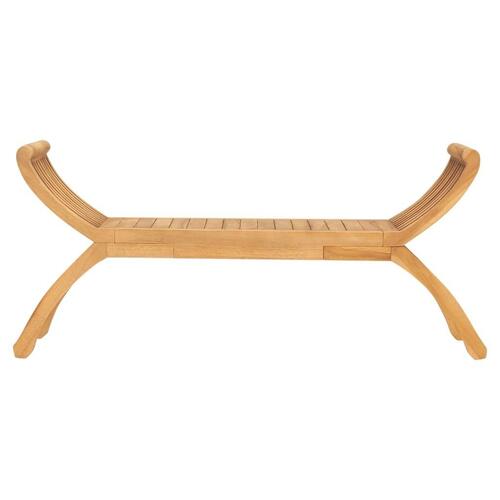 Havebænk 126 cm massivt teaktræ