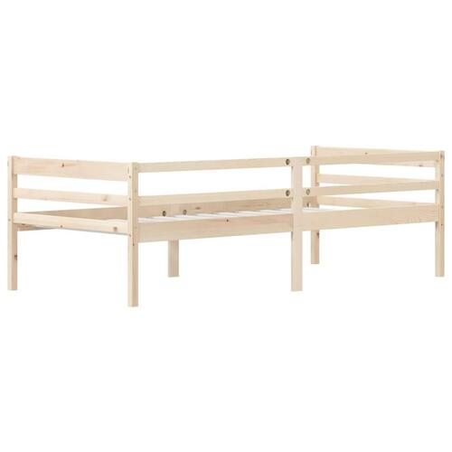 Sengestel 90x200 cm massivt fyrretræ