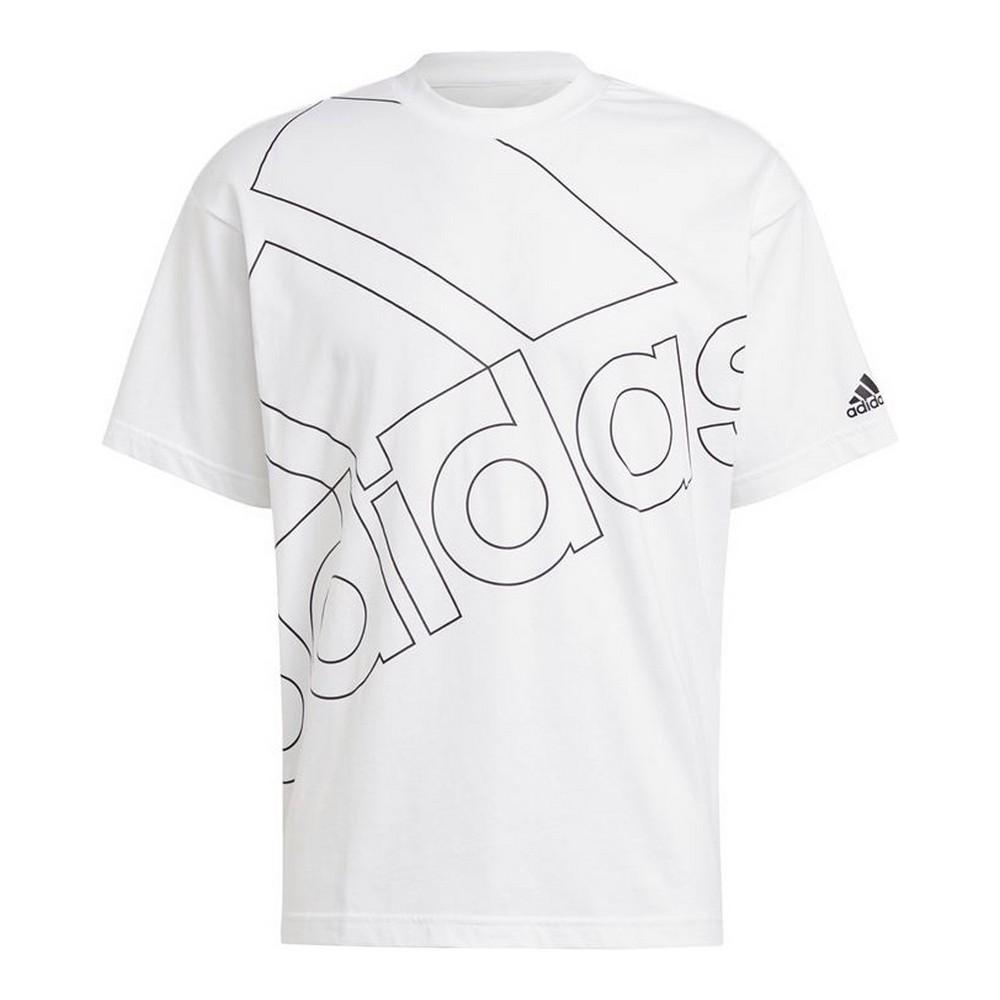 Kortærmet T-shirt til Mænd Adidas Giant Logo Hvid L