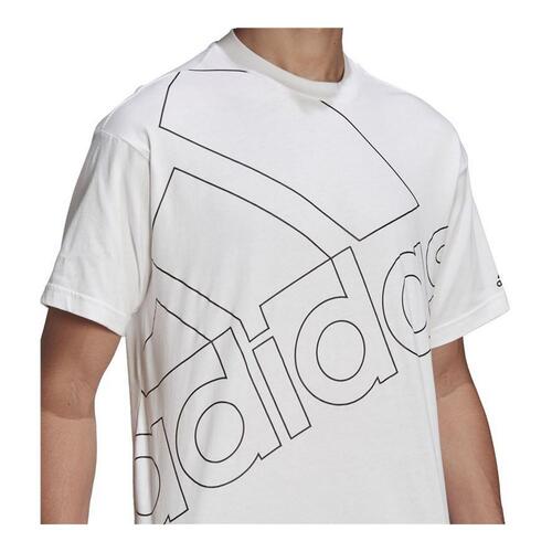 Kortærmet T-shirt til Mænd Adidas Giant Logo Hvid M