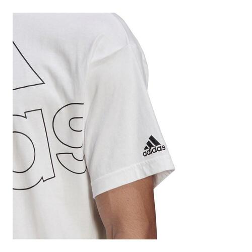 Kortærmet T-shirt til Mænd Adidas Giant Logo Hvid M