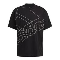 Kortærmet T-shirt til Mænd Adidas Giant Logo Sort M