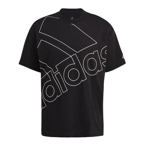 Kortærmet T-shirt til Mænd Adidas Giant Logo Sort M