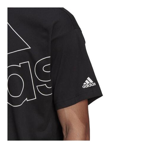 Kortærmet T-shirt til Mænd Adidas Giant Logo Sort M