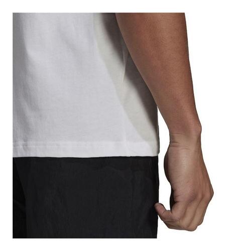 Kortærmet T-shirt til Mænd Adidas Essentials Gradient Hvid M