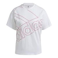 Kortærmet T-shirt til Kvinder Adidas Giant Logo Hvid S