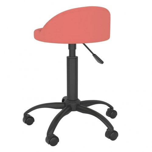 Drejelig kontorstol fløjl lyserød