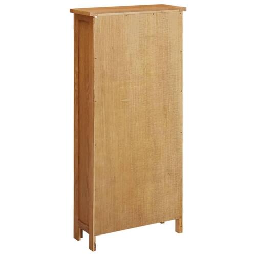 Opbevaringsskab 50x22x110 cm massivt egetræ