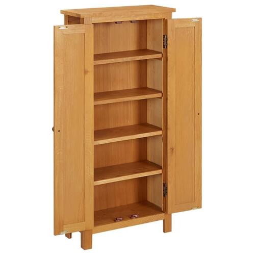 Opbevaringsskab 50x22x110 cm massivt egetræ