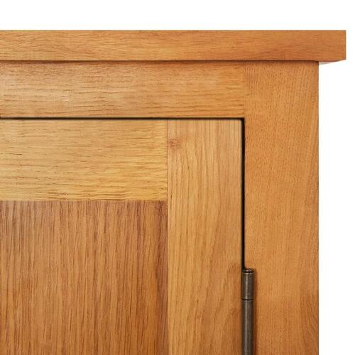Opbevaringsskab 50x22x110 cm massivt egetræ