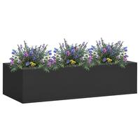 Plantekasse til kontor 90x40x23 cm stål antracitgrå