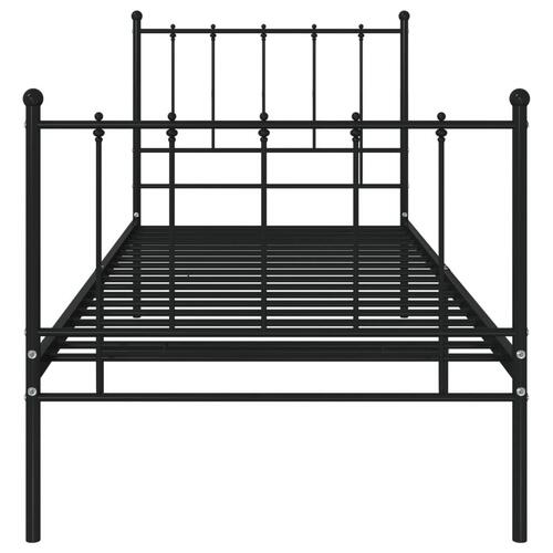 Sengestel 100x200 cm metal sort