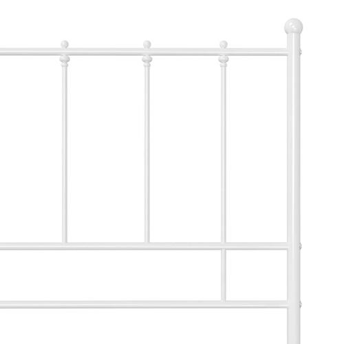 Sengestel 100x200 cm metal hvid