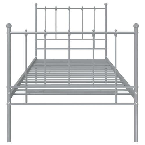 Sengestel 100x200 cm metal grå
