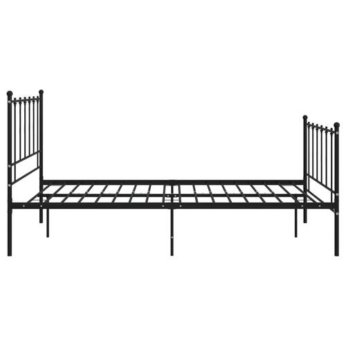 Sengestel 120x200 cm metal sort