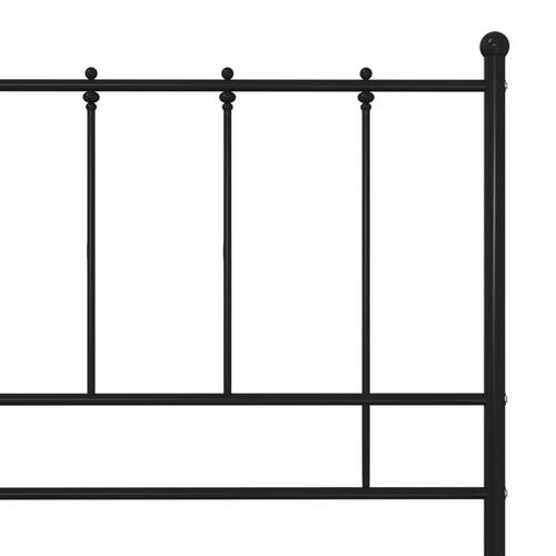 Sengestel 120x200 cm metal sort