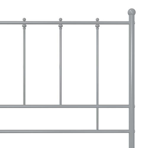 Sengestel 120x200 cm metal grå