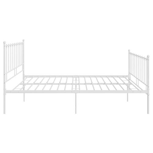 Sengestel 160x200 cm metal hvid